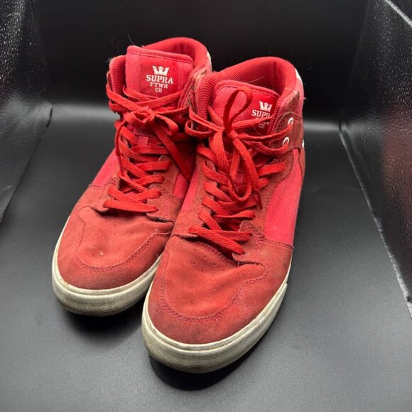 Supra Vaider Mid Red/White — Men’s Size 12 (US) - Picture 1 of 3